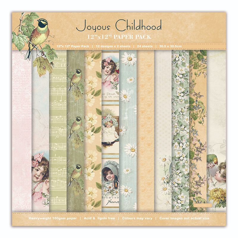 DIY handcrafted Scrapbook material: 12-inch pattern paper background paper ZYS210302 Application Scenario