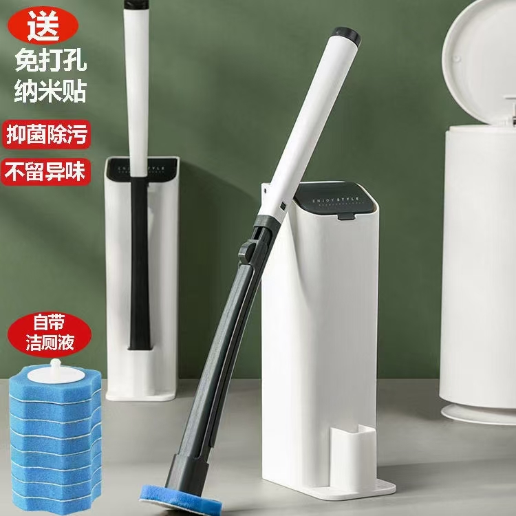 一次性马桶刷套装家用可抛式替换头刷子清洁无死角夹缝刷清洁神器