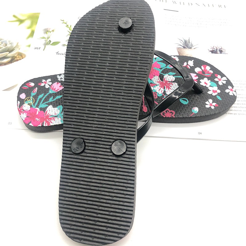 外贸夏天凉拖鞋外穿防滑沙滩印刷火烈鸟人字拖定做详情4