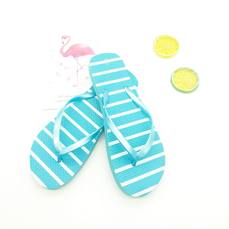 外贸夏天凉拖鞋外穿防滑沙滩印刷火烈鸟人字拖定做详情6