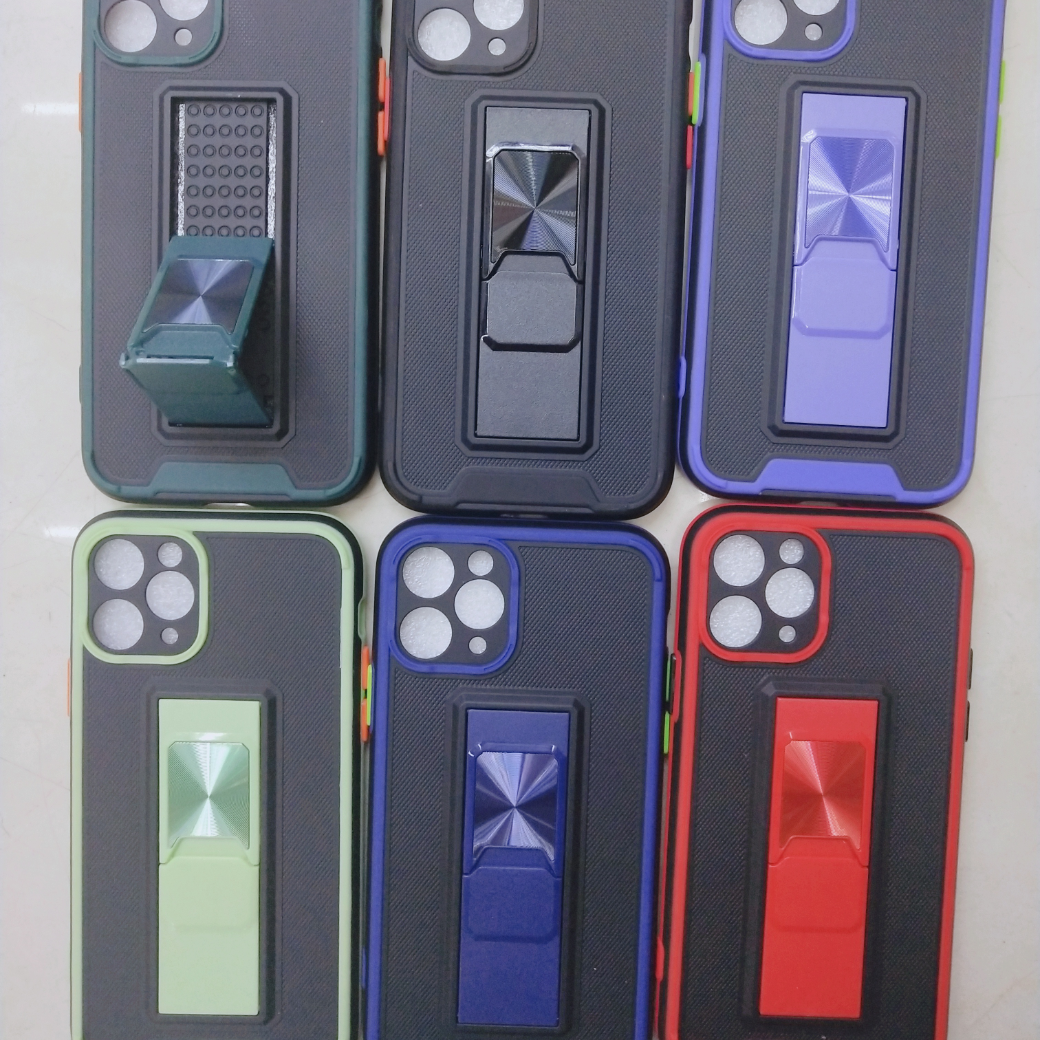 Henghai two-color skin sensing stand mobile phone case protective cover