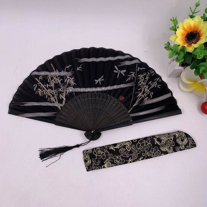 折扇扇套  宫廷扇女扇扇袋 全竹扇套 扇子摆件 布袋 礼品包装袋详情图11