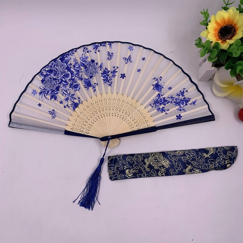 折扇扇套  宫廷扇女扇扇袋 全竹扇套 扇子摆件 布袋 礼品包装袋详情图12