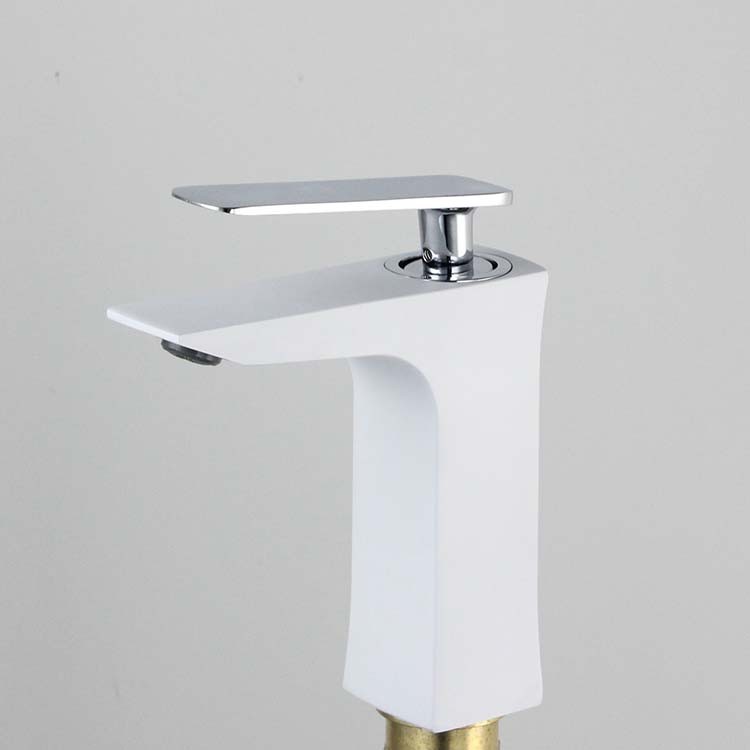 锌合金电镀黑玫瑰金双色 冷热混合面盆龙头basin faucet详情图6