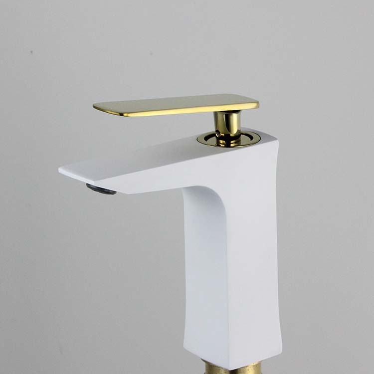 锌合金电镀黑玫瑰金双色 冷热混合面盆龙头basin faucet详情图3