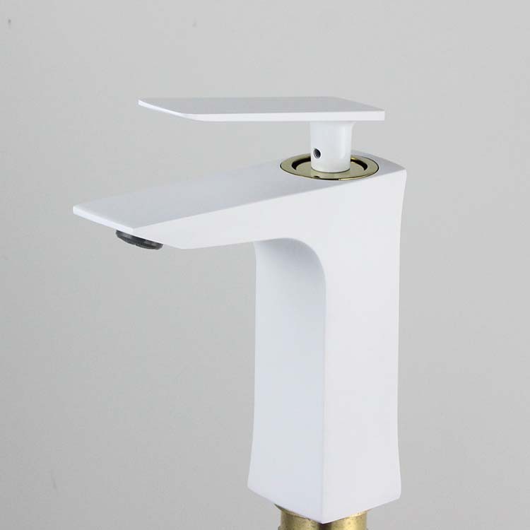锌合金电镀黑玫瑰金双色 冷热混合面盆龙头basin faucet详情图2