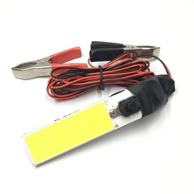 Car led emergency light, 12V ultra-bright white light illumination, inspection light, 20W camping light, COB light source, battery clamp, vehicle-mounted pic 3