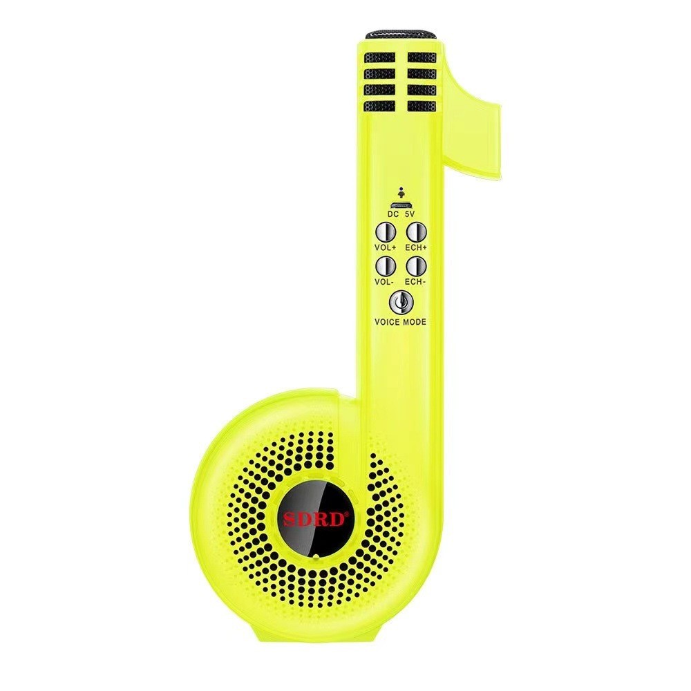 The new SD106-shaped microphone and speaker integrated karaoke microphone is a bestseller for family karaoke microphones and mini microphones for all detail image 9