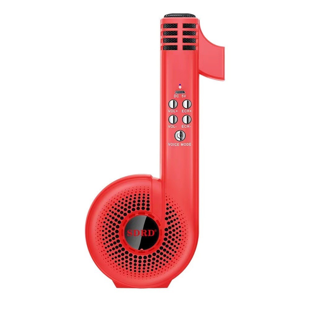 The new SD106-shaped microphone and speaker integrated karaoke microphone is a bestseller for family karaoke microphones and mini microphones for all detail image 10