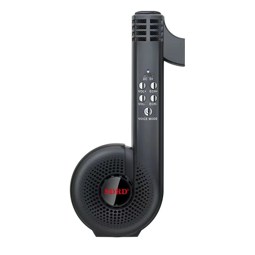 The new SD106-shaped microphone and speaker integrated karaoke microphone is a bestseller for family karaoke microphones and mini microphones for all detail image 11