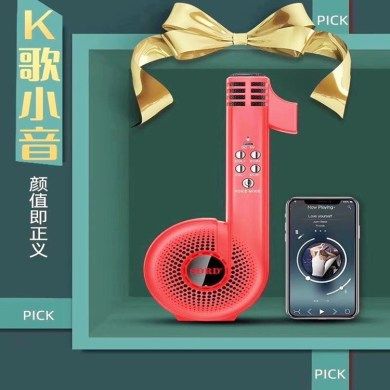 The new SD106-shaped microphone and speaker integrated karaoke microphone is a bestseller for family karaoke microphones and mini microphones for all Specification image