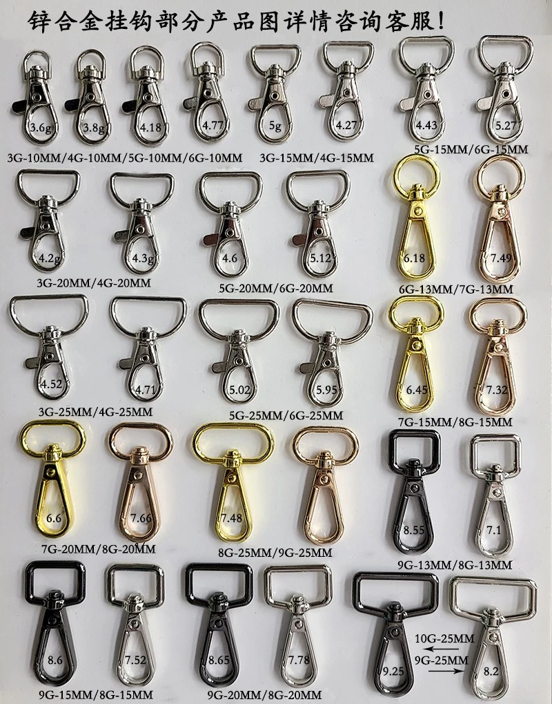 أزلاك سبائك الزنك بأزرار من حقائب معدنية في شكل أزرار دائرية detail image 11