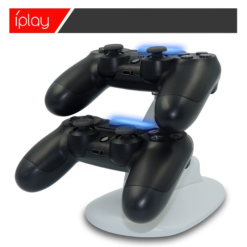 新款热销白色PS4游戏手柄充电支架 PS4游戏手柄充电座 PS4双充座详情图2