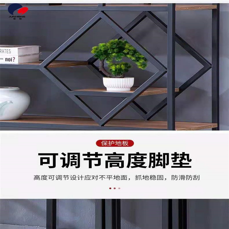 Office partition, ironwork display stand, balcony flower stand, bookshelf, screen decoration, dining room, popular light luxury handicrafts detail image 3