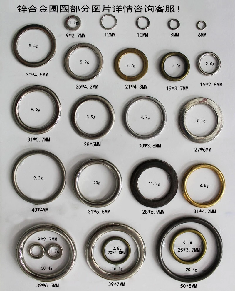 أزلاك سبائك الزنك بأزرار من حقائب معدنية في شكل أزرار دائرية detail image 4