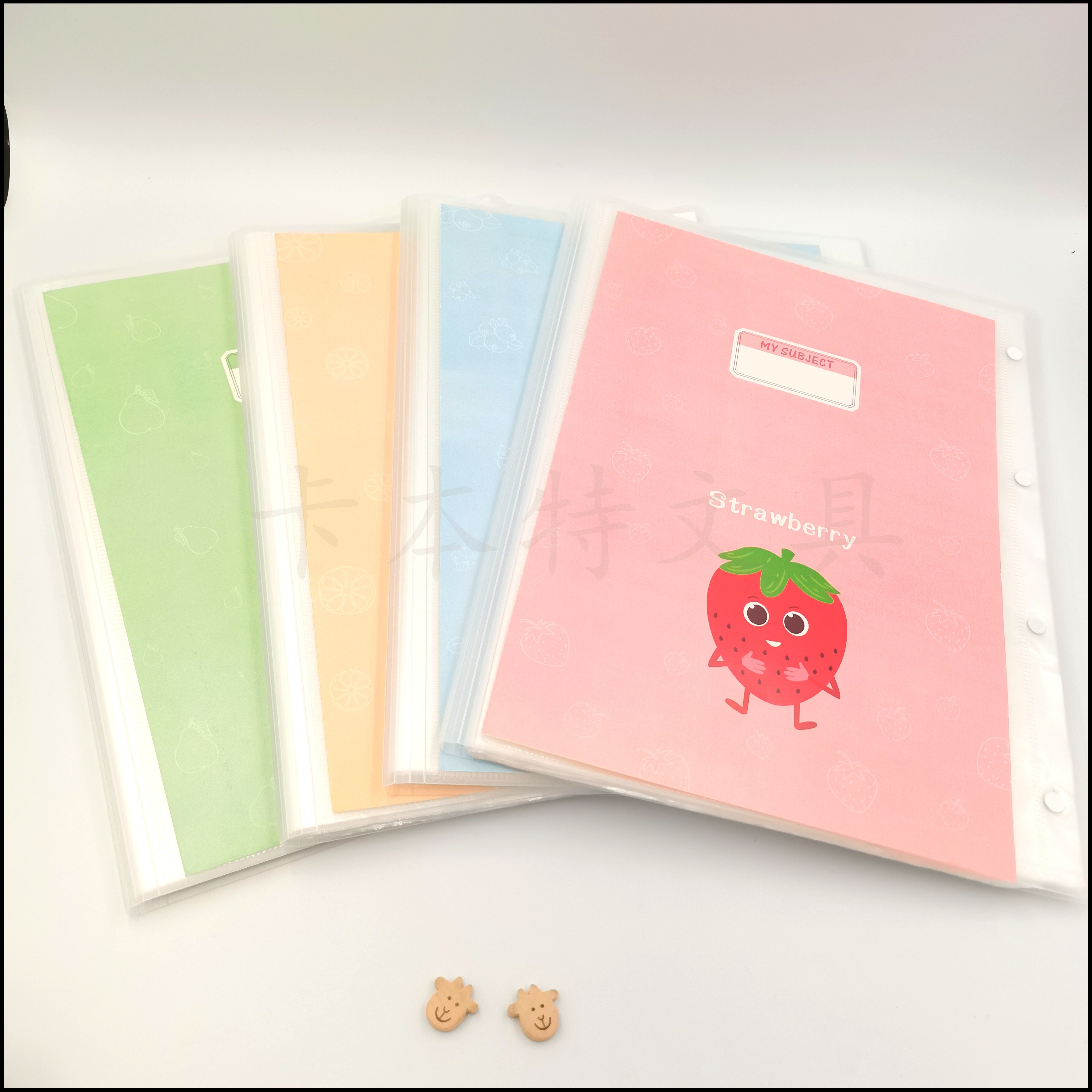 A3两开试卷册   绑松紧袋办公资料册 厂家直销 学生20页试卷袋 学生用品详情图10