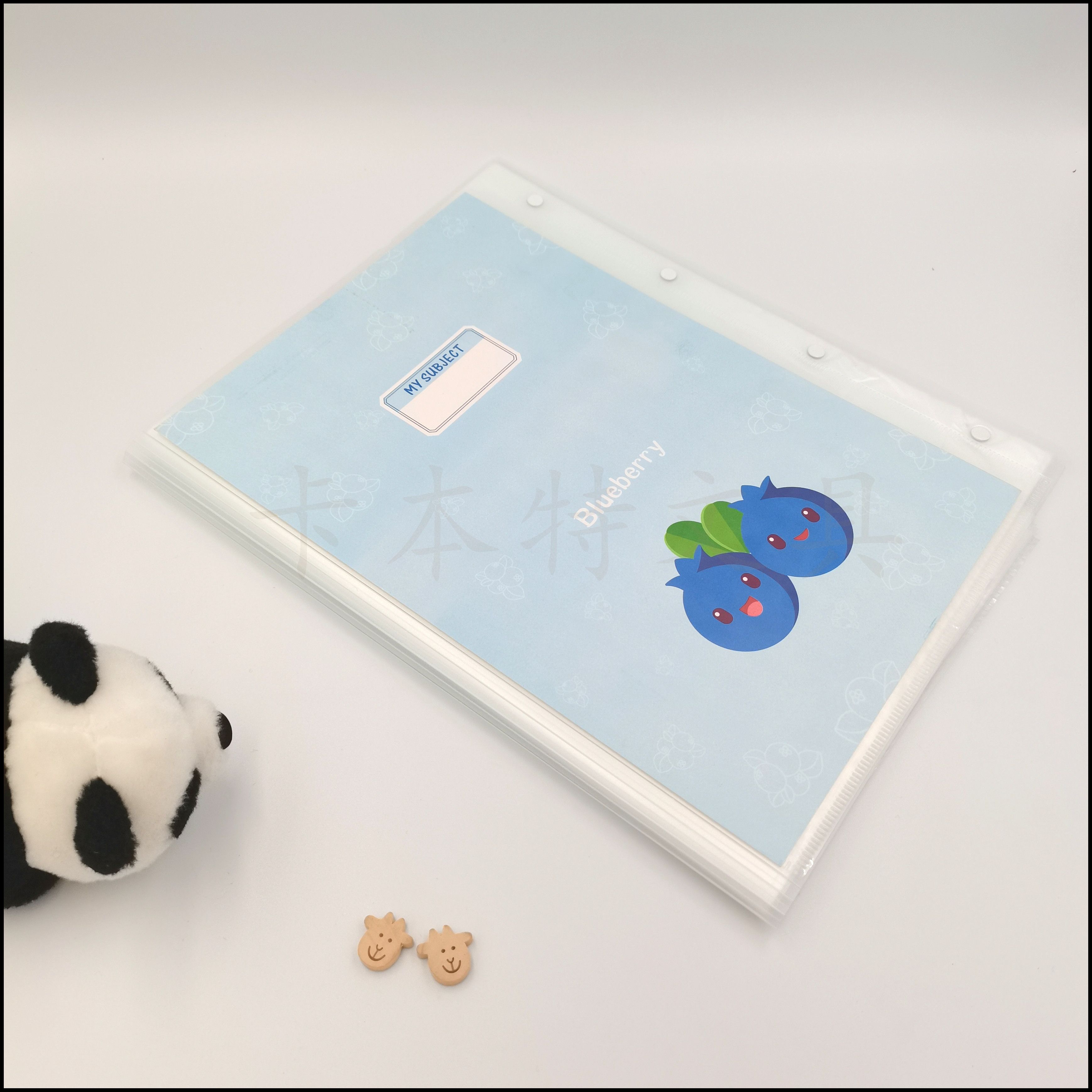 对折两开试卷册/绑带资料册/透明插页册产品图