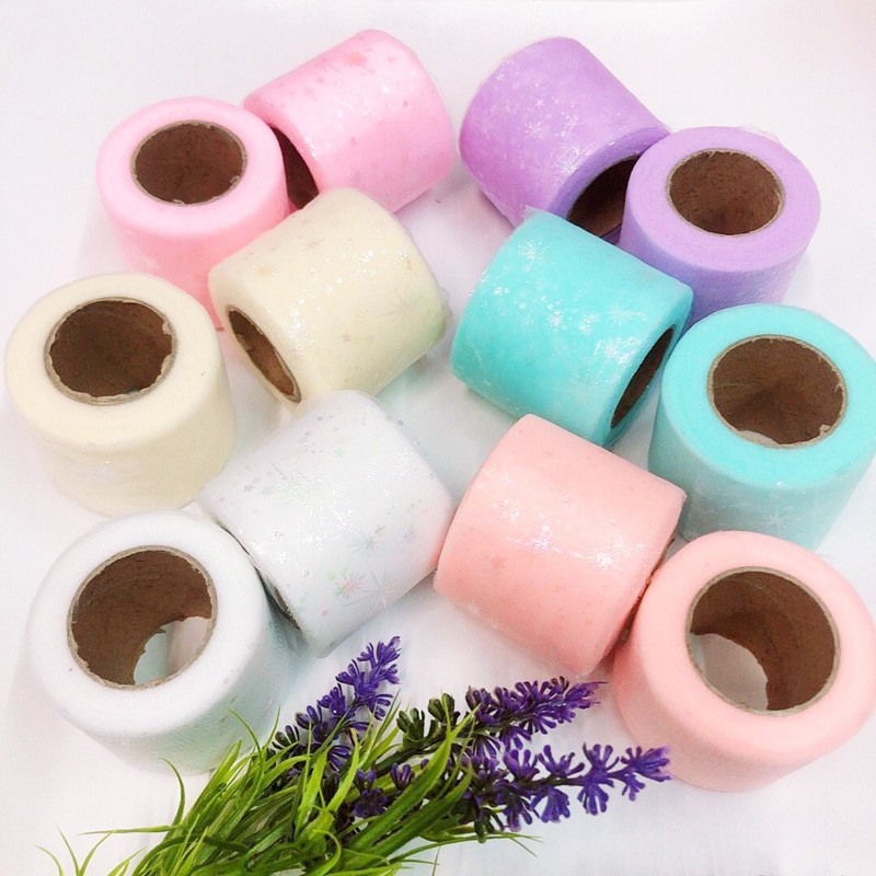 6CM幻彩烟花流星网纱卷纱手工DIY制作发饰辅料头饰丝带蝴蝶结配件 详情图15