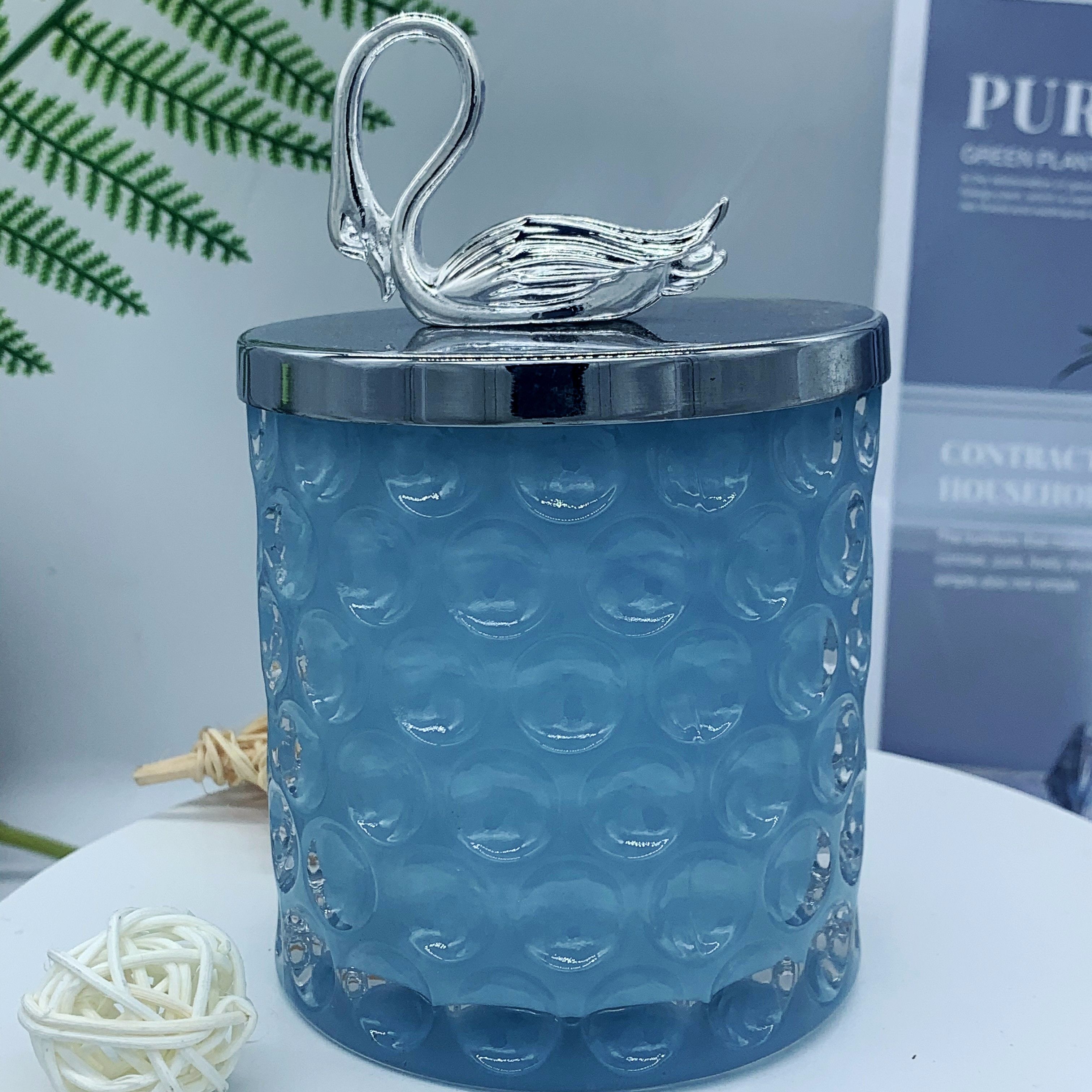 Manufacturers wholesale glass candy jar storage jar aromatherapy candle jar, jewelry box