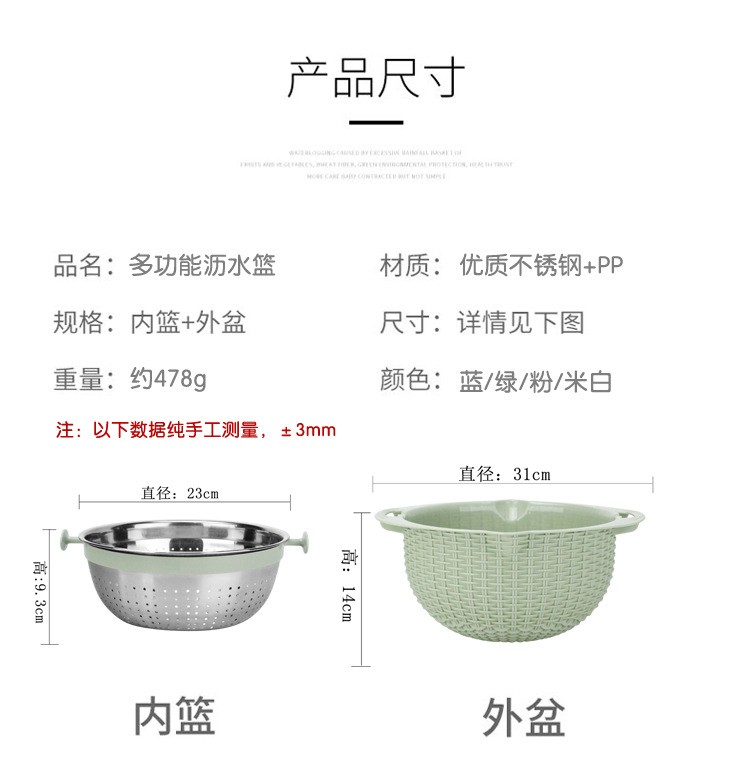 不锈钢沥水篮整套详情图10