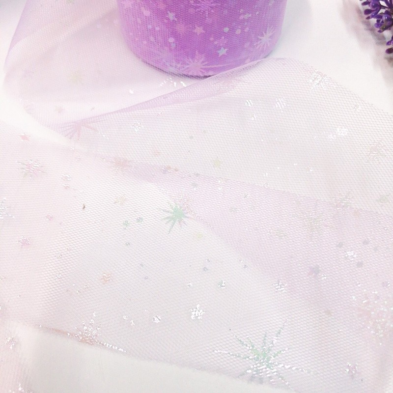 6CM幻彩烟花流星网纱卷纱手工DIY制作发饰辅料头饰丝带蝴蝶结配件 详情图14