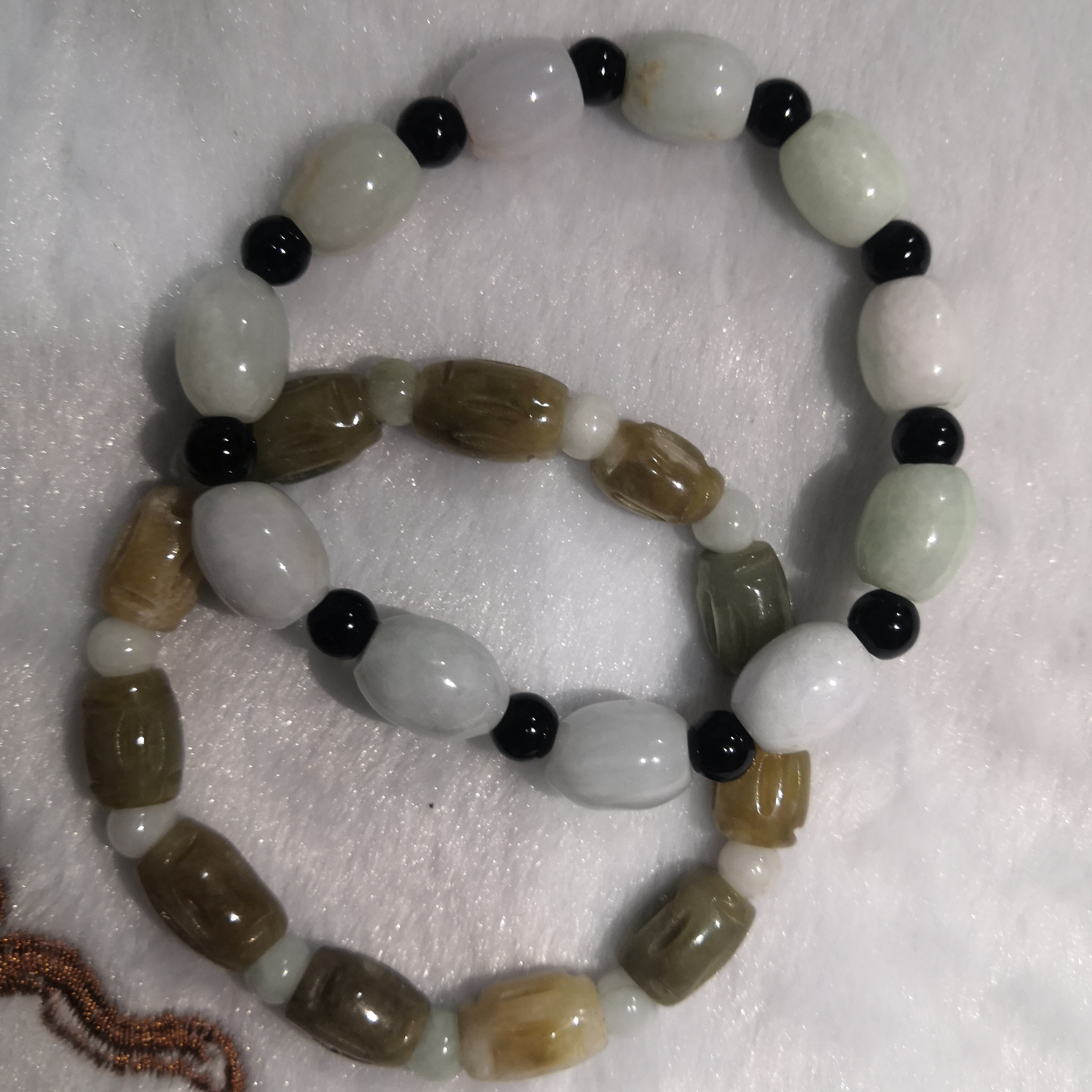 天然翡翠石榴石禄禄桐雕刻手链手串首饰本命年散珠礼物