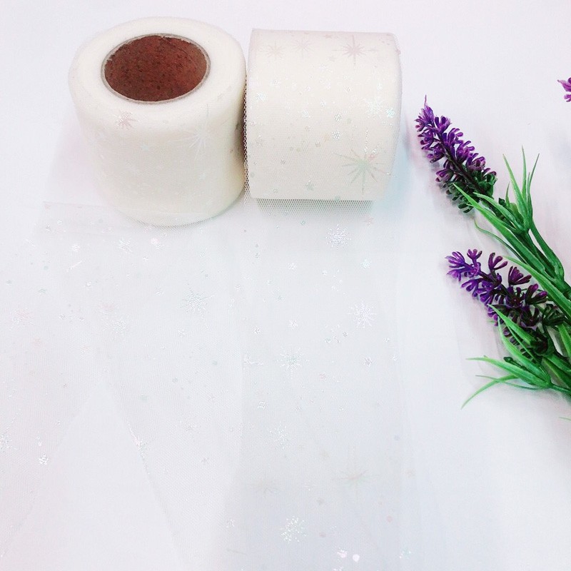 6CM幻彩烟花流星网纱卷纱手工DIY制作发饰辅料头饰丝带蝴蝶结配件 详情图4