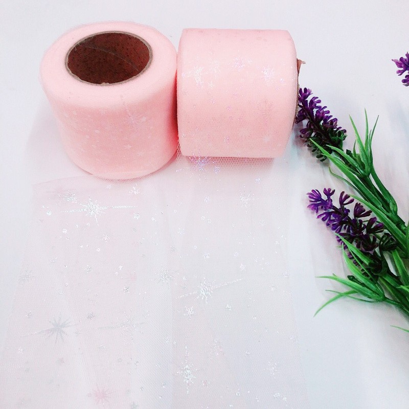 6CM幻彩烟花流星网纱卷纱手工DIY制作发饰辅料头饰丝带蝴蝶结配件 详情图5