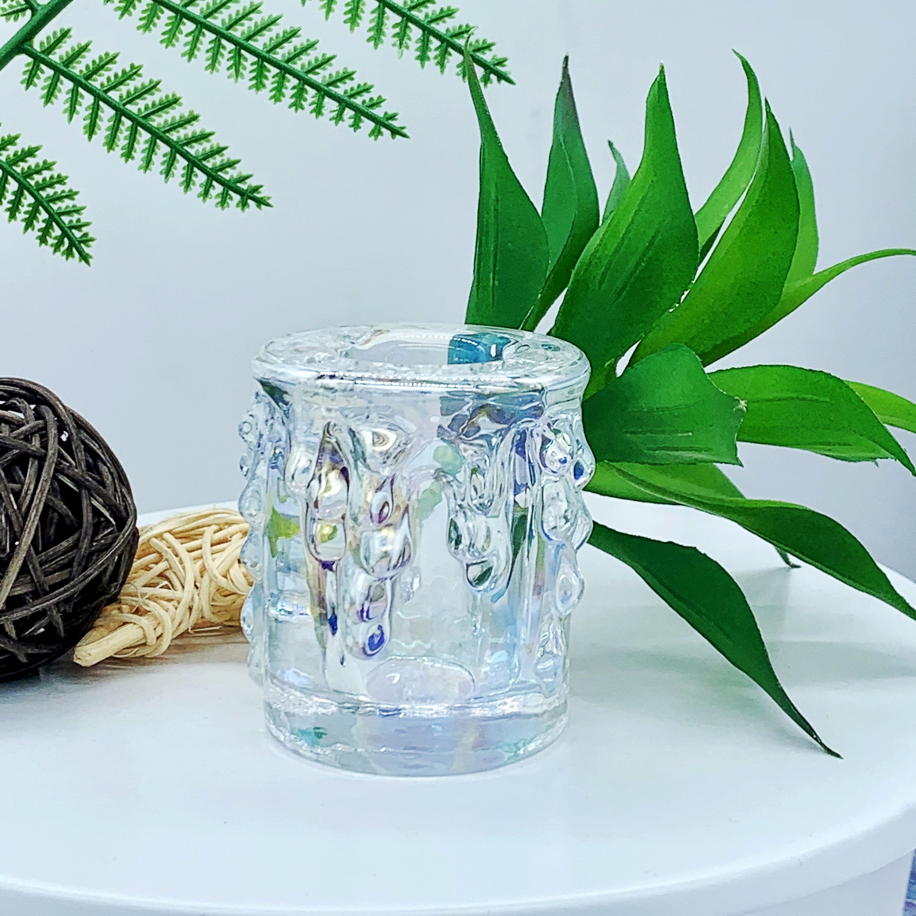 Manufacturers direct glass pole candle stand candle stand