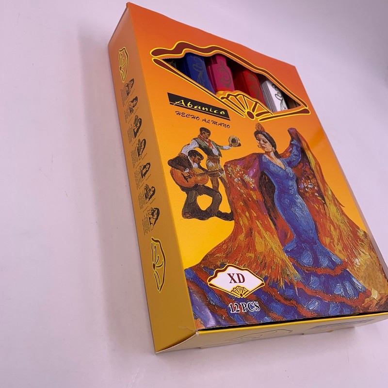 红色跳舞扇子旗袍走秀网红扇表演结婚庆红扇好开合双面画花木扇甩扇详情图17