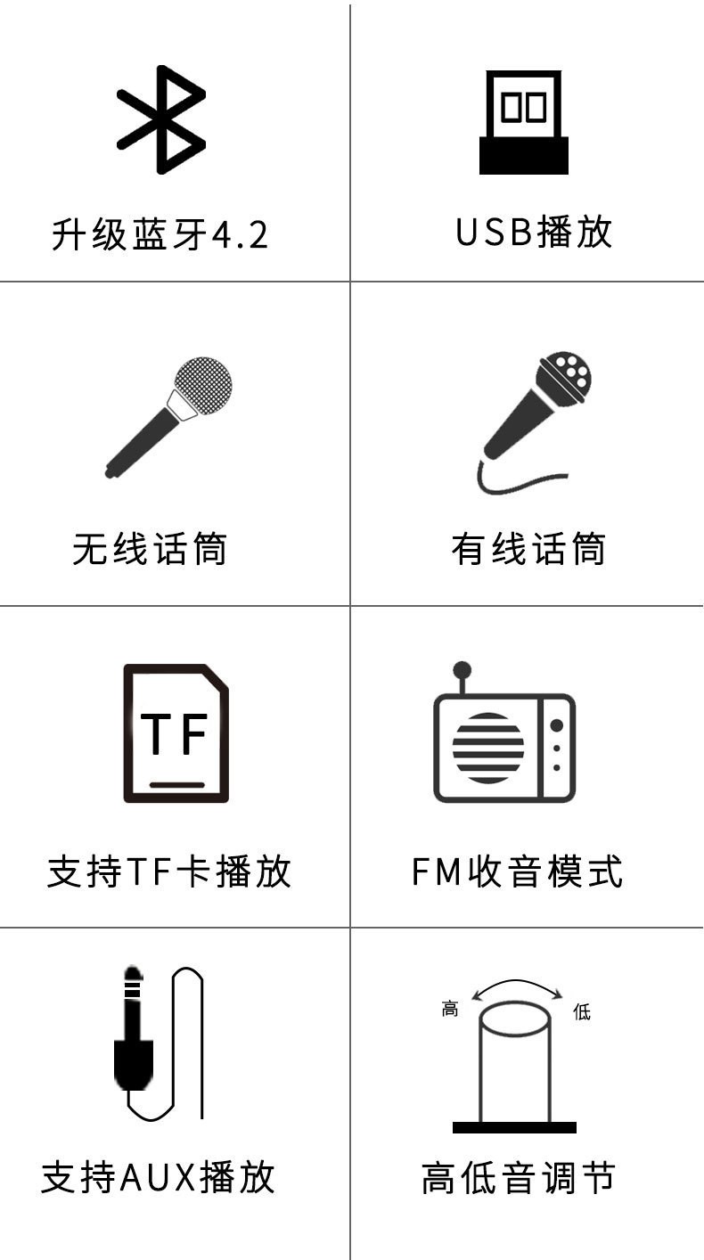 M17蓝牙音箱户外便携手提炮筒音响无线低音炮详情图9