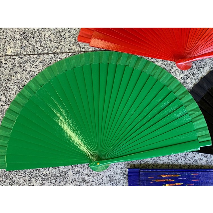 红色跳舞扇子旗袍走秀网红表演结婚庆红扇好开合双面画花木扇甩扇详情图7