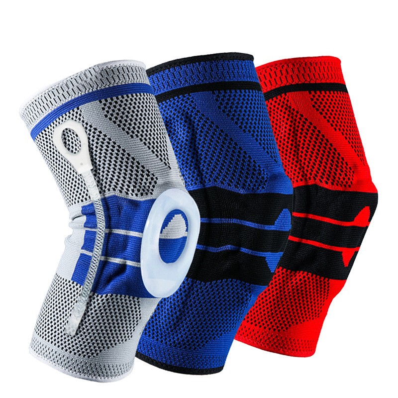 Silicone anti-collision spring-supported basketball knee pads detail image 5
