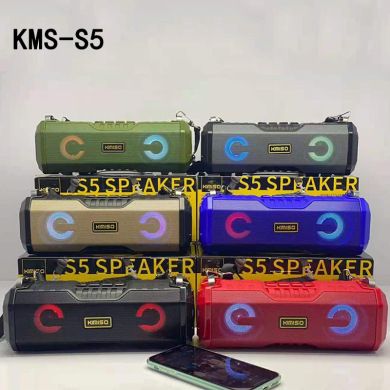 KMS-S5户外便携式蓝牙音箱手提低音炮收音机FM带话筒K歌LED灯礼品产品图