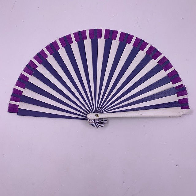 Dezhen 7-inch and 9-inch wooden eco-friendly wood fans in natural wood color, hand-painted fans, single-color color-matching fans detail image 9