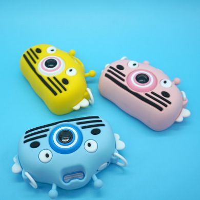The new X400 children's digital camera, the little Bee private mold silicone case cartoon baby toy camera, can take photos Specification image