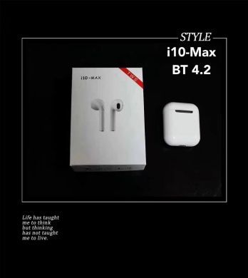 Cross-border new i10 max wireless Bluetooth headset 4.2 Binaural stereo magnetic charging