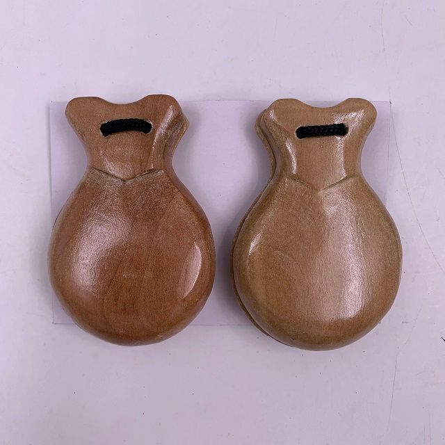 德祯   供应厂家打击乐器  西班牙光板响板  平板响板响拍细节图