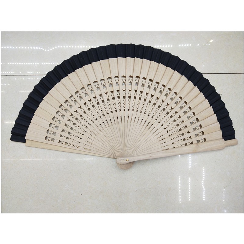 Spanish wooden fans, hand-painted wooden fans, folding fans, factory direct sales, customized advertising fans, hand-painted fans, dancing fans wholesale detail image 2