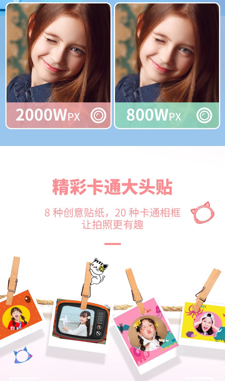 The best-selling A1 high-definition mini cartoon children's digital camera is a children's toy camera that can take photos detail image 5