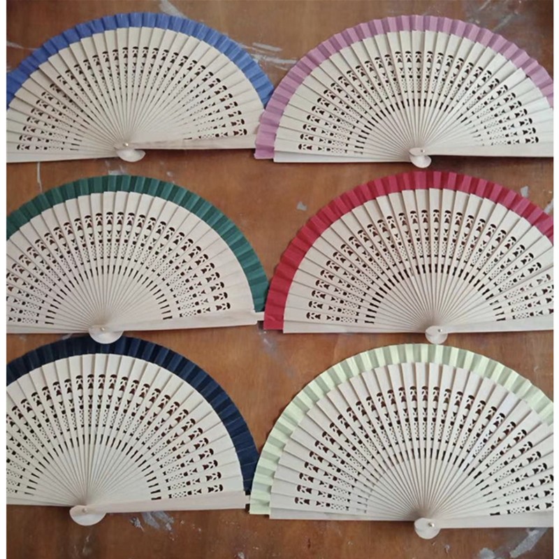 Spanish wooden fans, hand-painted wooden fans, folding fans, factory direct sales, customized advertising fans, hand-painted fans, dancing fans wholesale detail image 1