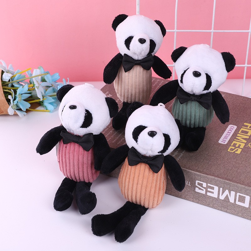 网红熊猫挂件毛绒公仔娃娃玩偶服装辅料配件泰迪熊小礼品详情4