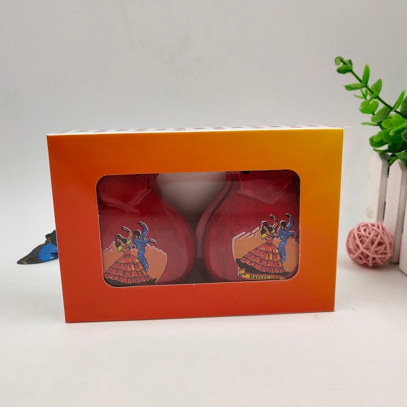 Xiangpaijia, a Spanish dance bullfighting wooden castanboard factory, offers direct sales of custom advertising fans and hand-painted fans for wholesale detail image 6