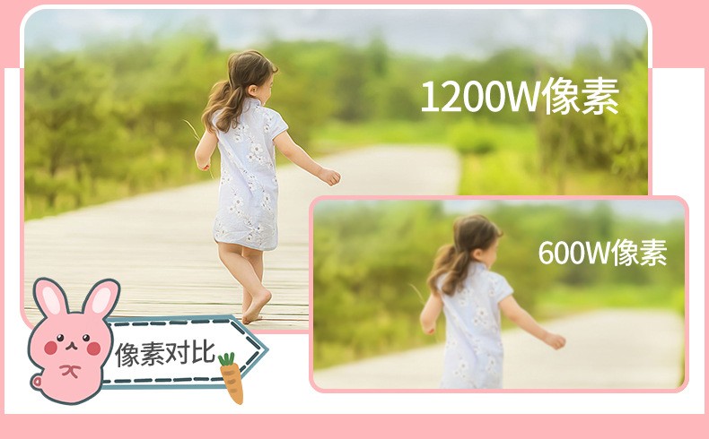儿童数码相机迷你可拍照宝宝卡通玩具mini照相机兔子相机促销礼品详情图3