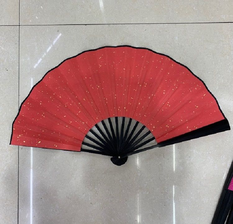 10寸男扇 绢扇子折扇 宣纸扇 广告扇潮语扇扇子网红文字扇写字扇产品图