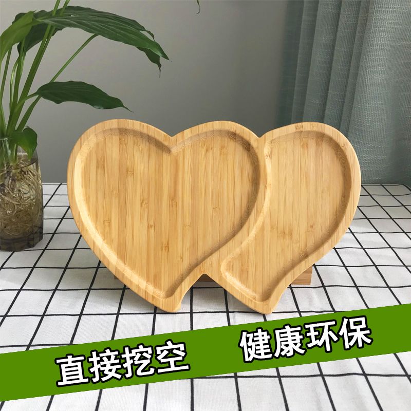 竹制竹托盘长放形日式竹茶盘木托盘竹盘水果茶具茶盘
