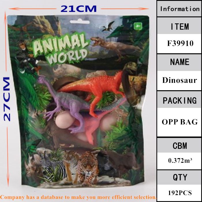 Mini dinosaur toys are on sale across the border. F39910 is a hot seller full figure