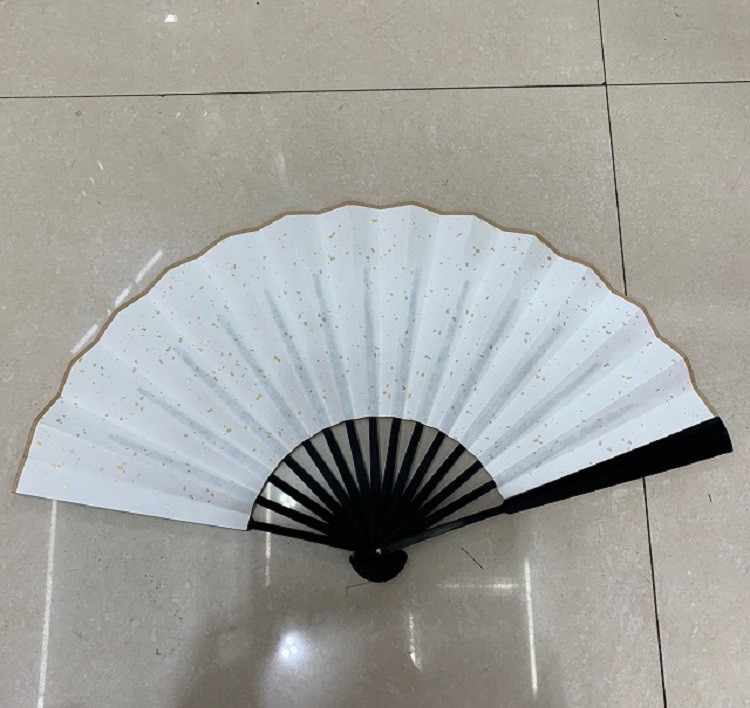 10寸男扇 绢扇子折扇 宣纸扇 广告扇潮语扇扇子网红文字扇写字扇详情图10