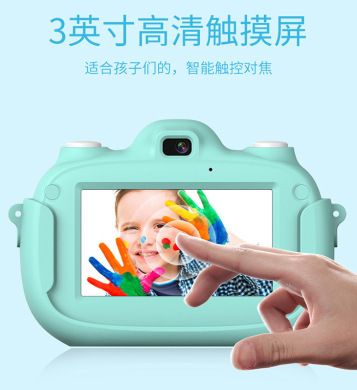 新款WIFI儿童相机2800W双镜头照相机迷你卡通3.0触摸屏数码照相机产品图