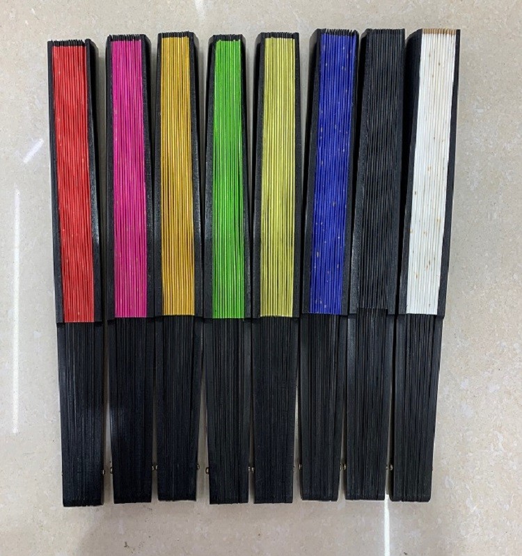 10寸男扇 绢扇子折扇 宣纸扇 广告扇潮语扇扇子网红文字扇写字扇详情图2